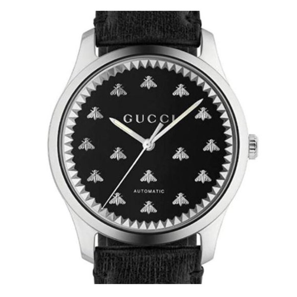 Gucci G-Timeless Swiss Made Automatic Watch, Sapphire Crystal New $2200 YA126286